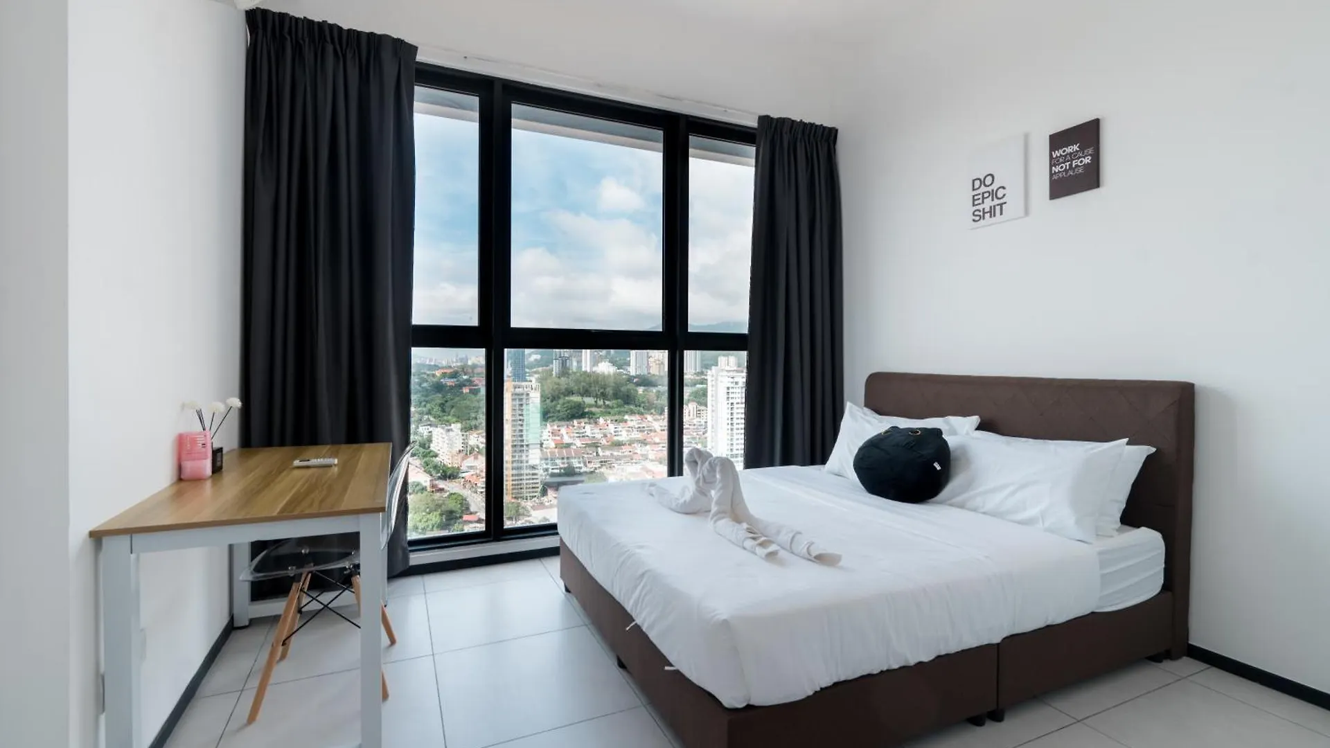 ג'ורג' טאון Seaview Infinity Pool 2Br 2Cp 8Pax Urban Suite 0*, ג'ורג' טאון מלזיה